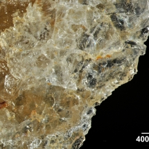 Surface initiale d'un éclat de quartz © Paléotime