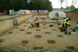 fouille en carroyage, site de Pujo-le-Plan