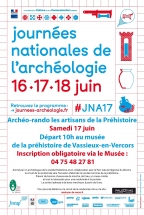 Affiche archéorando JNA 2017